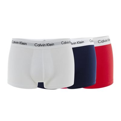 Calvin Klein Underwear Pack of three bright colour low rise trunks